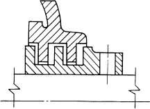 常見的迷宮密封圈 截面（切面）結(jié)構(gòu)圖