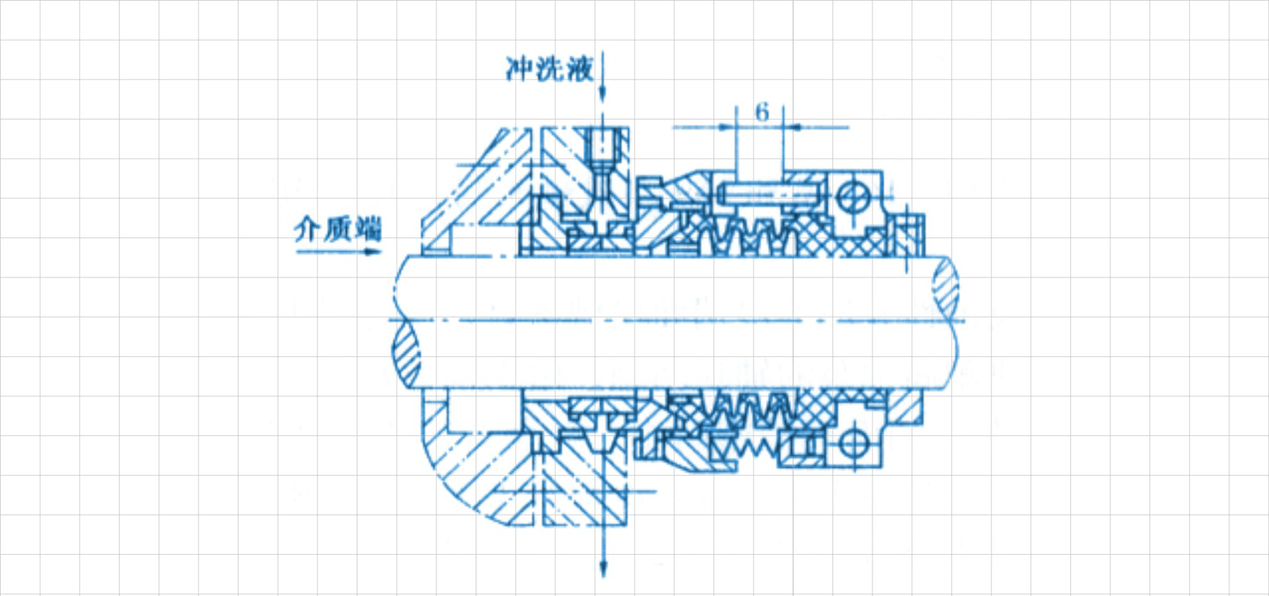 聚四氟乙烯耐堿橡膠密封件的結(jié)構(gòu)平面圖