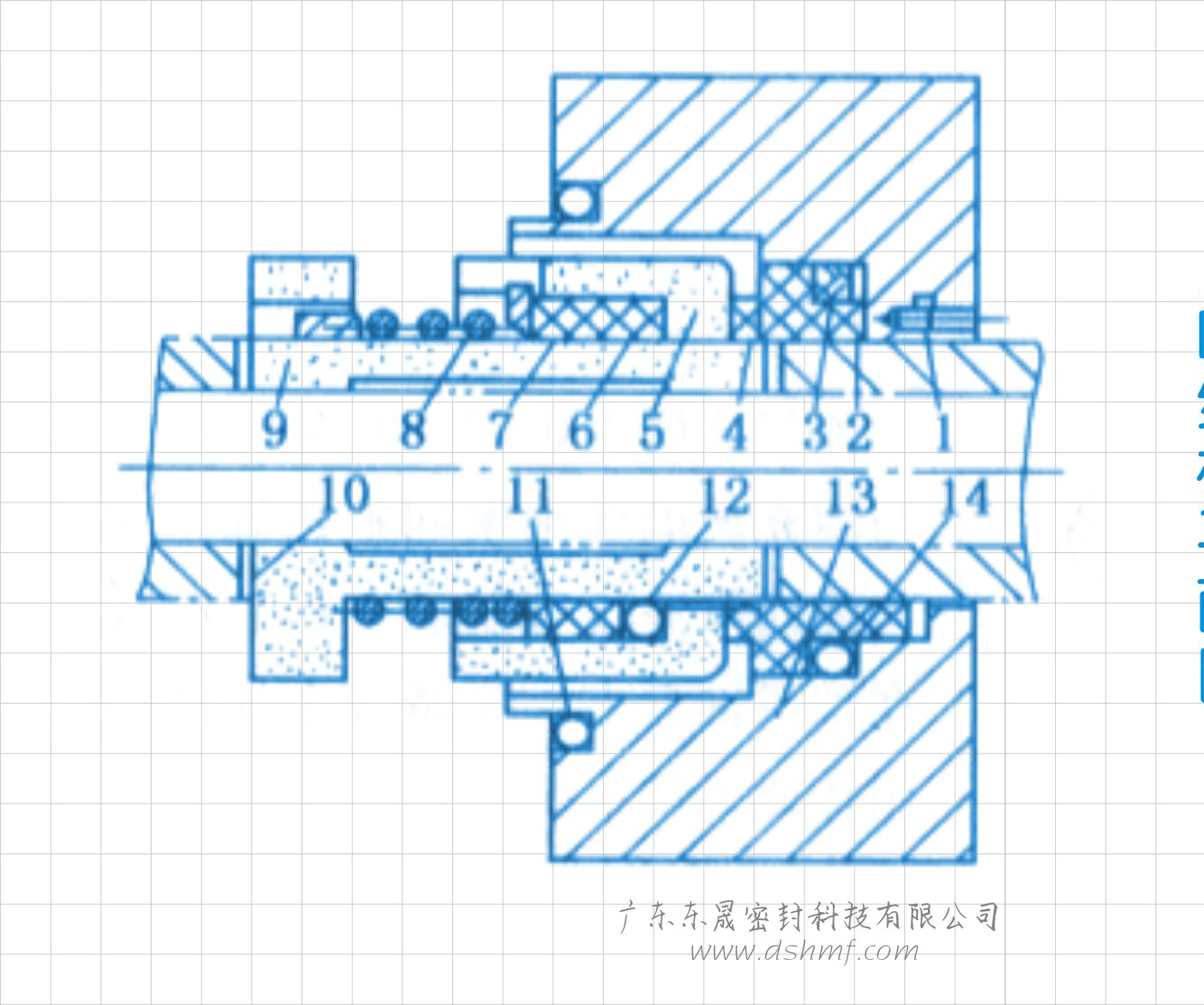 耐腐蝕非平衡橡膠密封件的結構平面圖