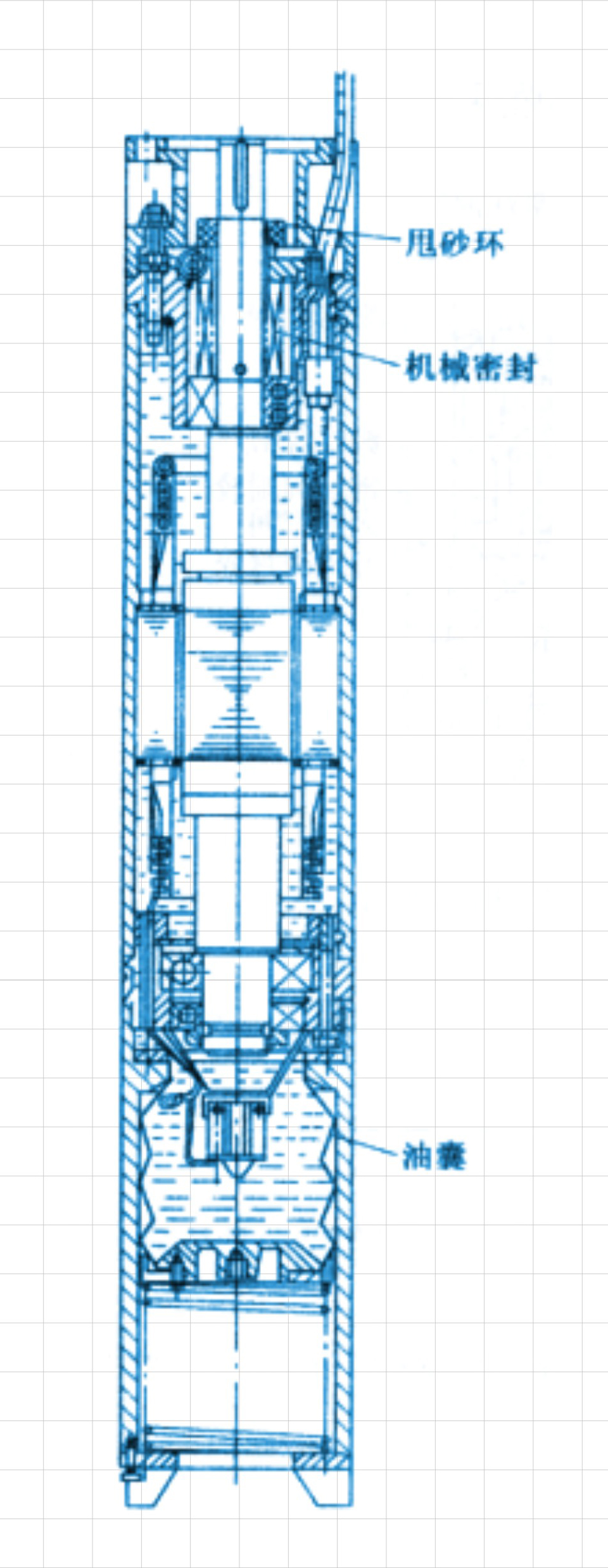 潛水泵用機械橡膠密封件的總體結(jié)構(gòu)平面圖