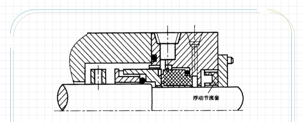 易汽化介質單端面液壓密封件結構平面圖