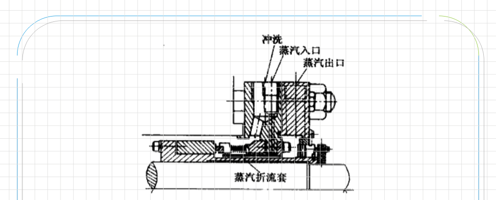 減壓塔底泵用靜止式液壓密封件結(jié)構(gòu)平面圖