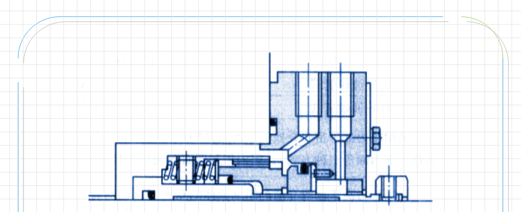液壓密封件中的彈簧推力離心泵密封結(jié)構(gòu)平面圖