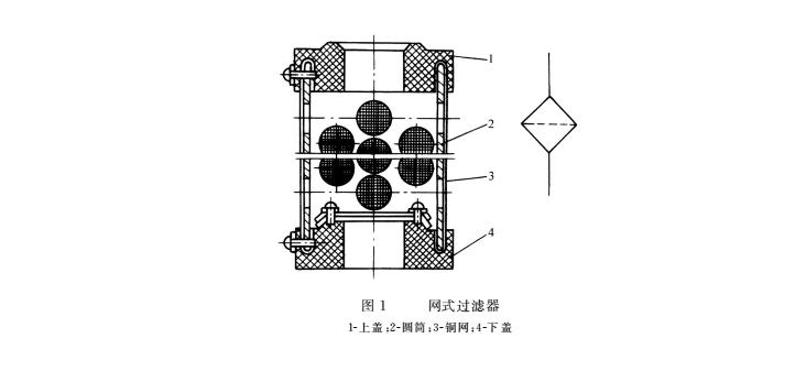 壓密封件系統(tǒng)的網(wǎng)式過濾器結(jié)構(gòu)圖