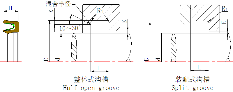 金色彈簧泛塞封PTA結(jié)構(gòu)圖