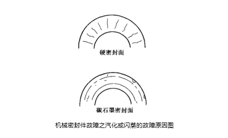 機(jī)械密封件故障之汽化或閃蒸的故障原因圖